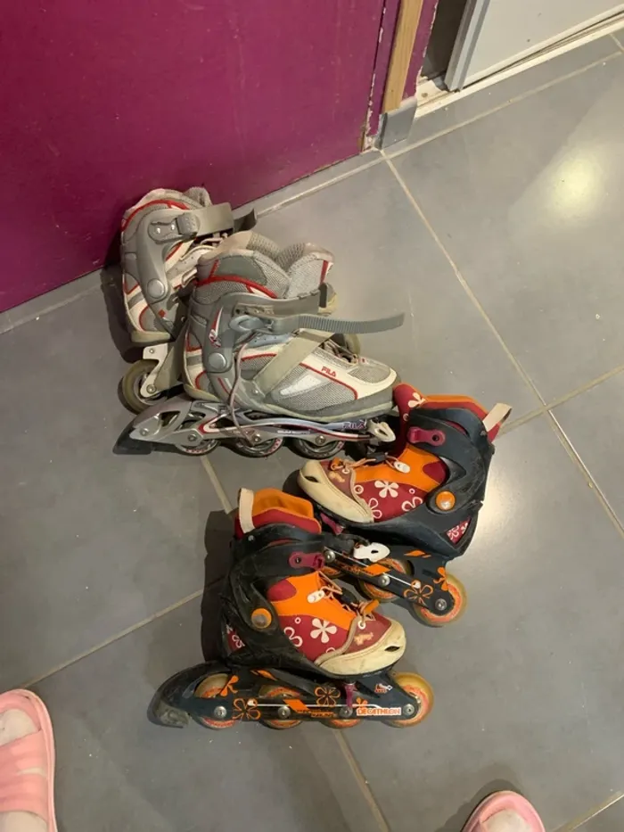 Lots de 2 paires de rollers - photo numéro 2