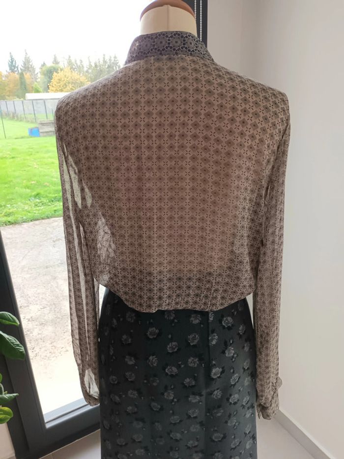 Chemise transparente petits motifs géométriques - photo numéro 3