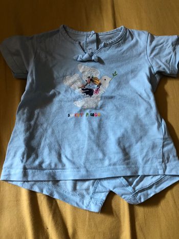 T shirt manches courtes fille 18 mois U