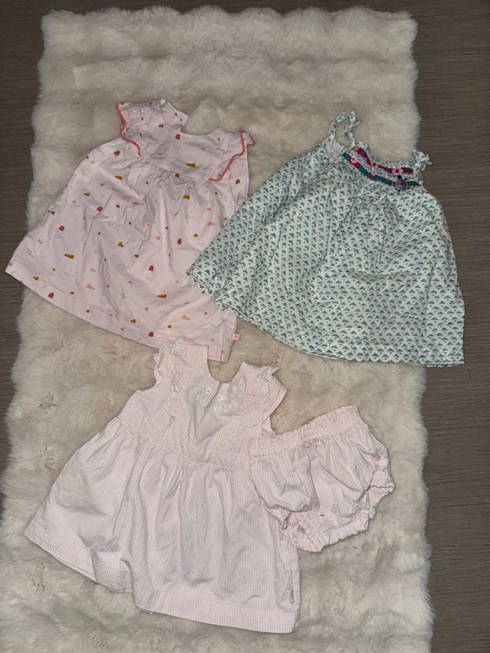Lot 3 magnifiques robe été 6 mois