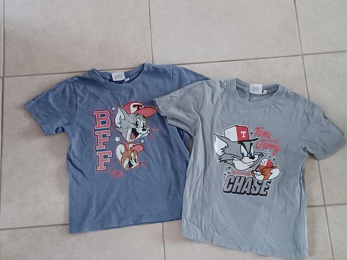 Lot de 2 tee-shirts Tom and Jerry 5-6 ans
