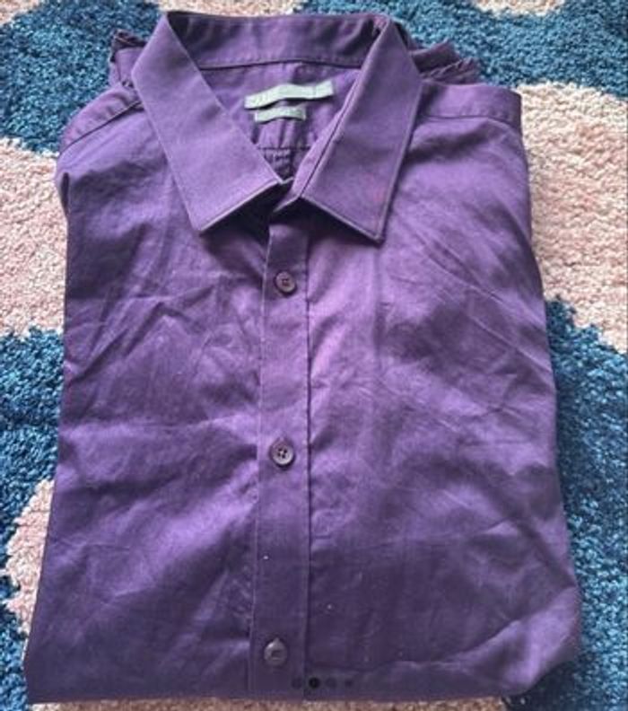 Chemise Jules violet très bonne état - photo numéro 4