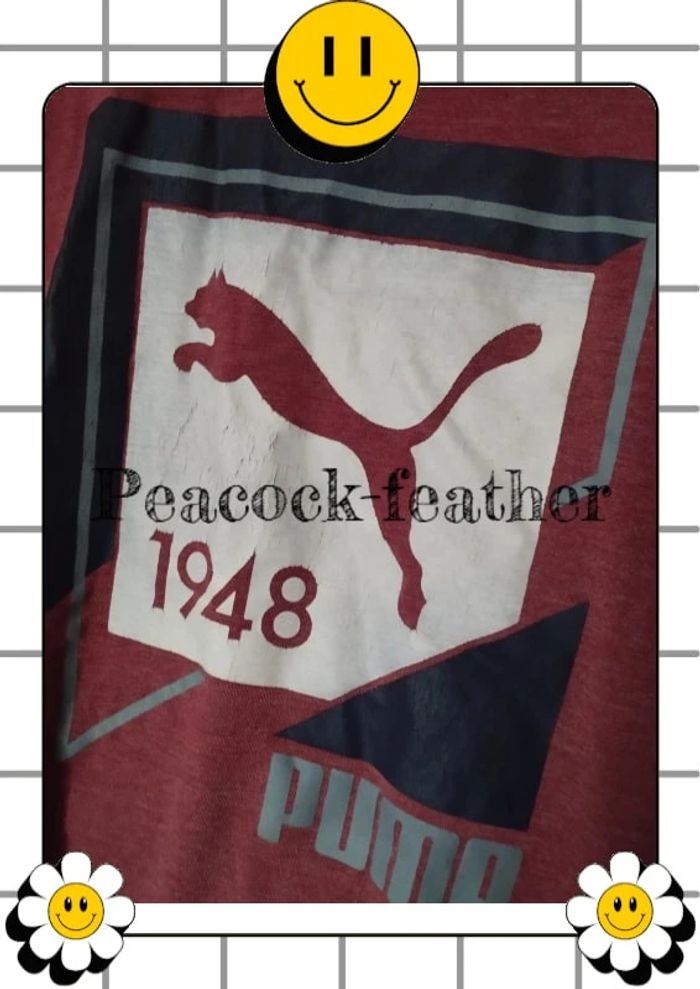 T-shirt bordeaux xxl Puma homme - photo numéro 2