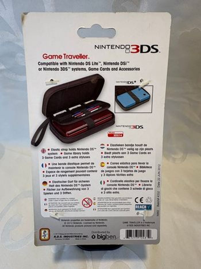 Housse de protection officielle Nintendo Mario 3ds/dsi/ds lite bleu - photo numéro 4