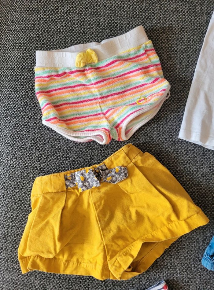 Lot 6 shorts 9-12 mois - photo numéro 2