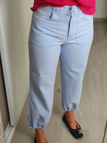 Pantacourt bleu ciel