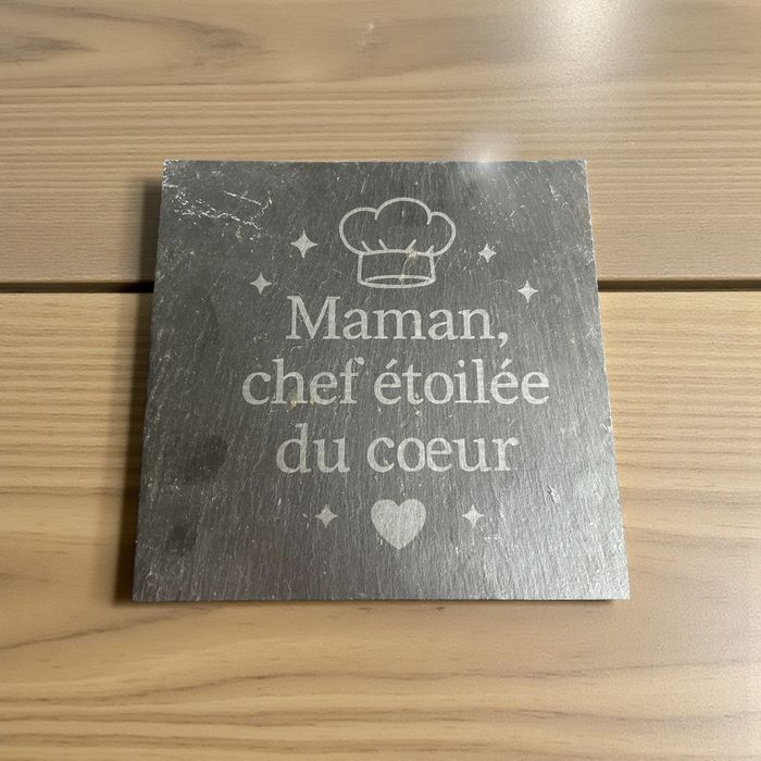 Dessous de Plat Ardoise – “Maman, Chef Étoilé du Cœur”