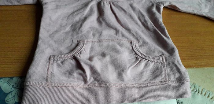 Petit sweet rose à capuche avec poches - photo numéro 3