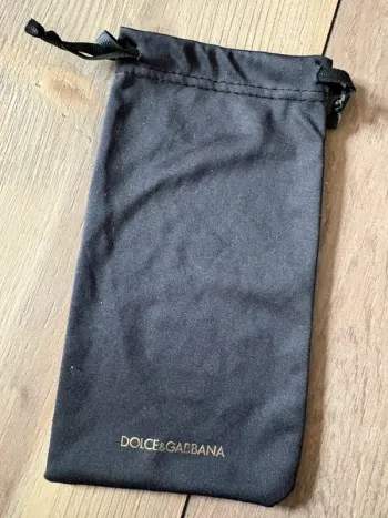 Étui lunettes tissu Dolce&Gabana noir