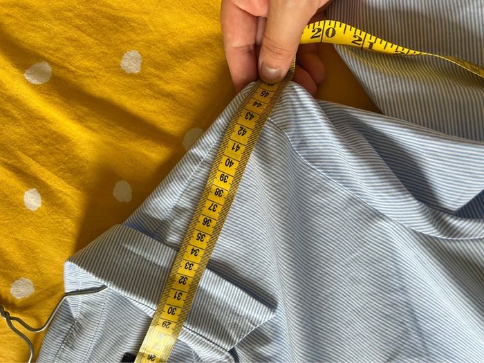 Chemise femme bleu à rayures - en coton taille 44 neuve - photo numéro 7