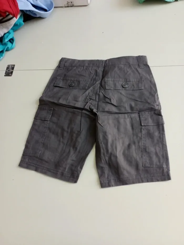 Bermuda réglable à l'intérieur taille 8 ans Kiabi gris foncé - photo numéro 6