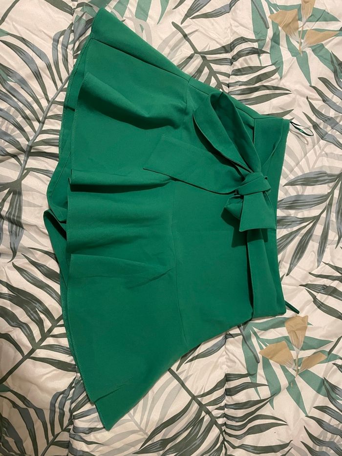 Jupe short verte Zara taille S neuve - photo numéro 5
