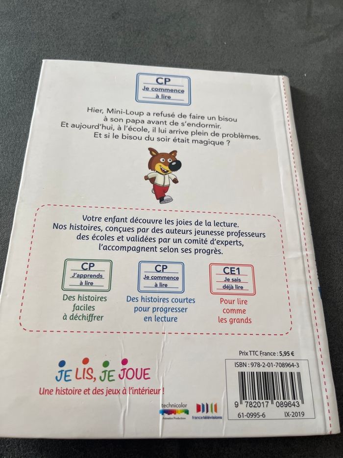 Livre cp mini loup le bisou magique - photo numéro 3