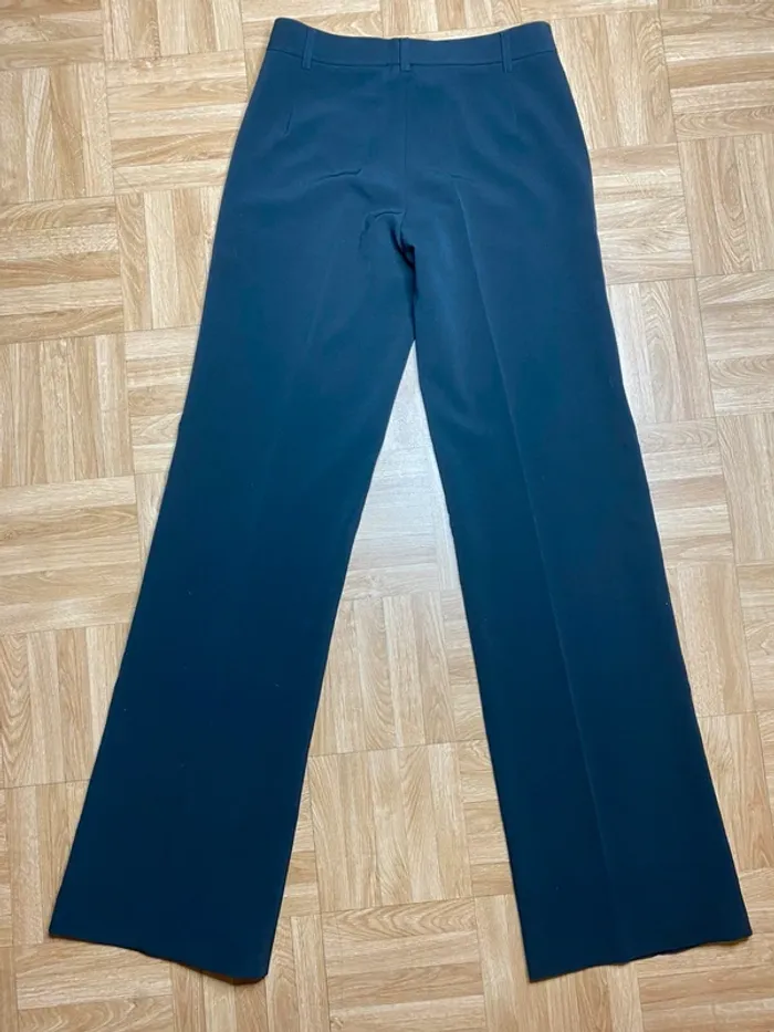 Pantalon à jambes larges en laine noir vintage Loubarok - photo numéro 6