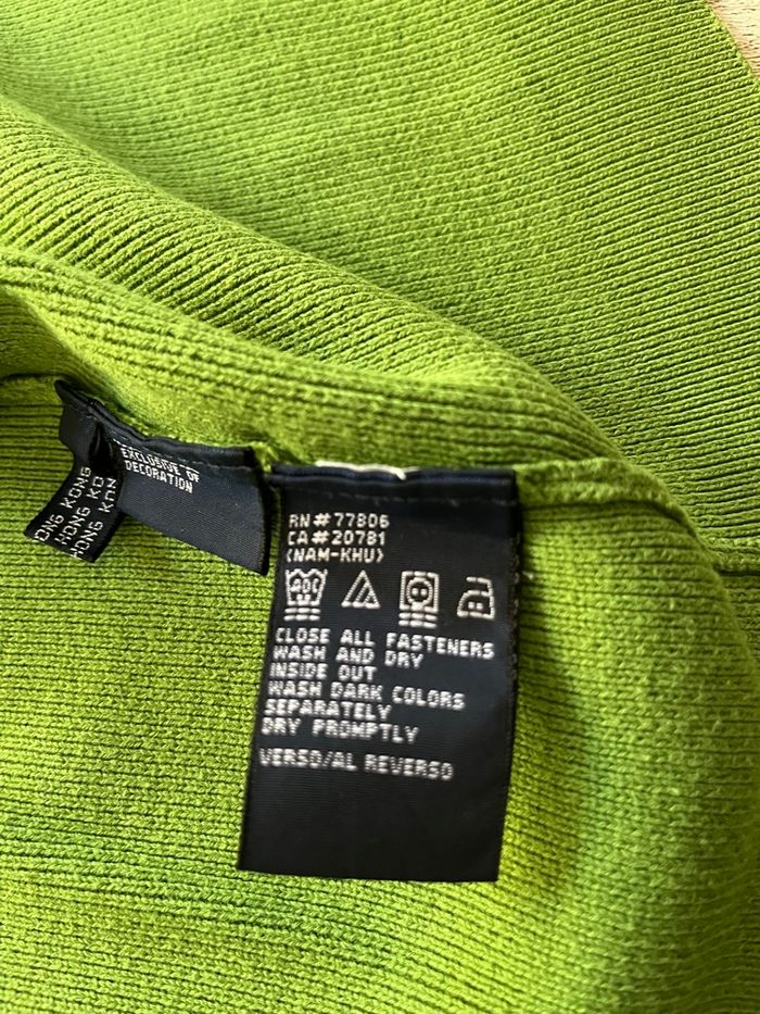 🧥 Veste polaire Tommy Hilfiger verte – Taille M - photo numéro 7