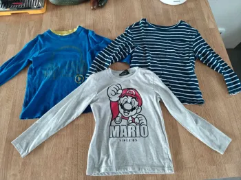Lot 3 tee shirt manches longues garçon