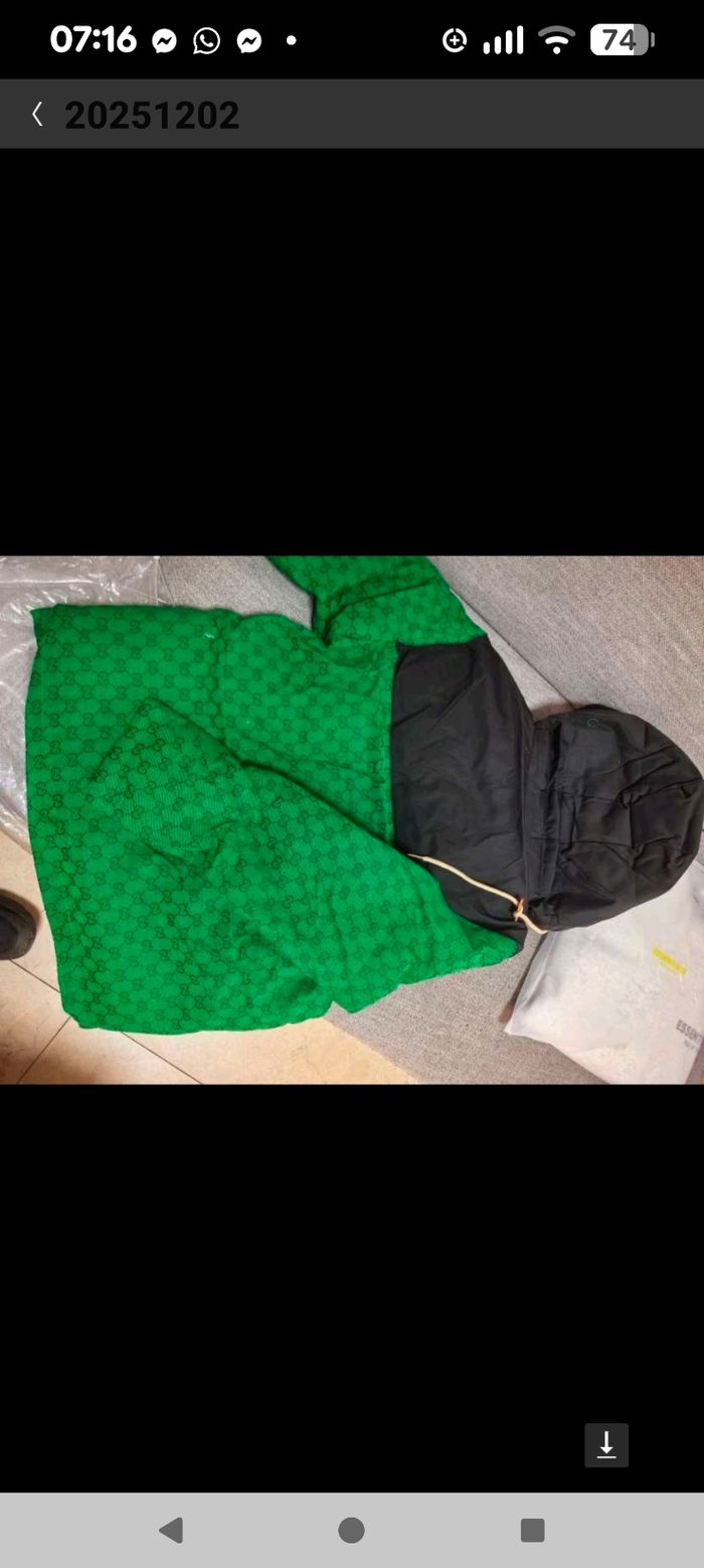 Veste the north face x Gucci vert taille M - L - photo numéro 4