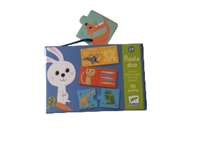 Puzzle Duo à table d'occasion - Djeco - Dès 2 ans
