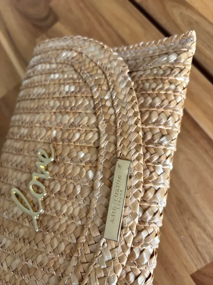 Pochette en paille Love - photo numéro 3