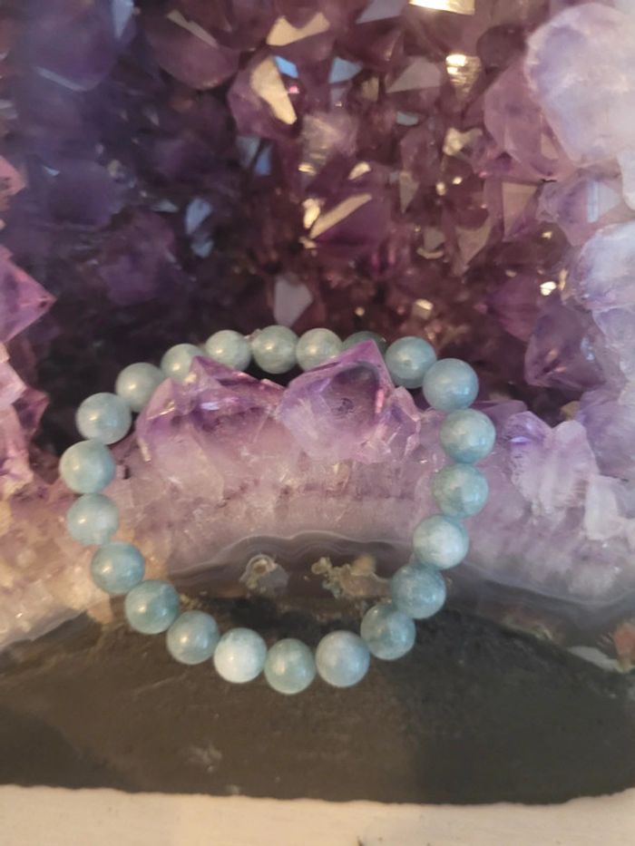 Bracelet en pierres naturelles de jade de Birmanie