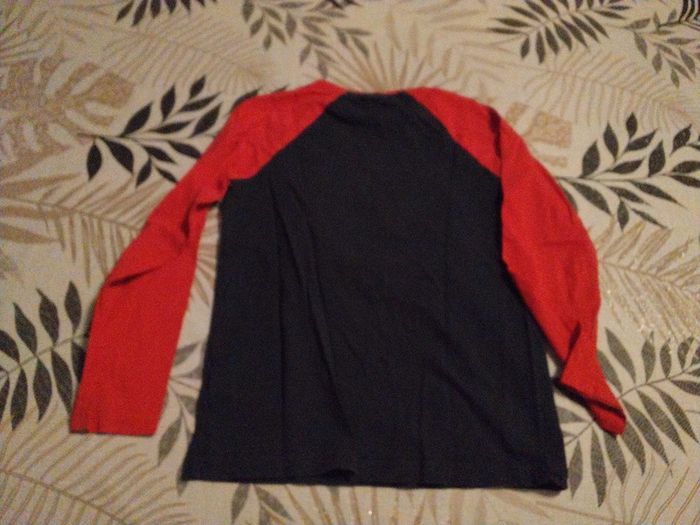 Tee shirt manche longue marine et rouge Tape à l'œil 10 ans - photo numéro 2