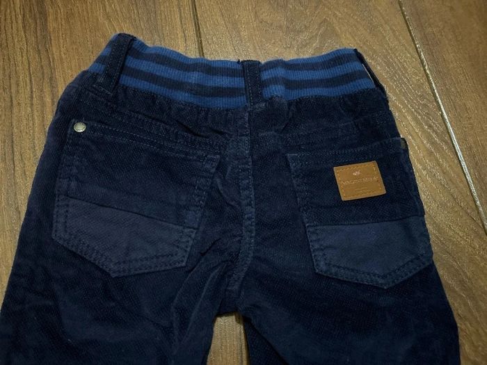 Pantalon velours bleu marine sergent major 3 ans - photo numéro 2