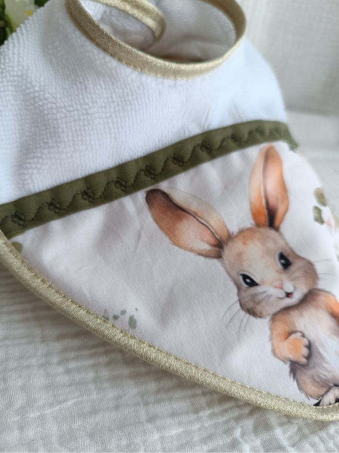 Bavoir naissance lapin - photo numéro 3