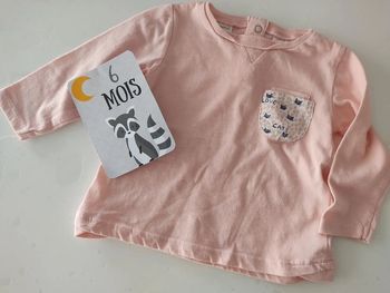 Tee shirt manches longues taille 6 mois