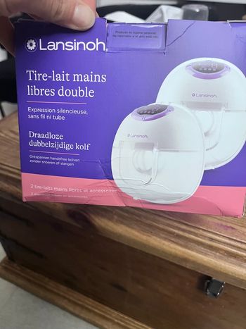 Tire lait Lansinoh main libre