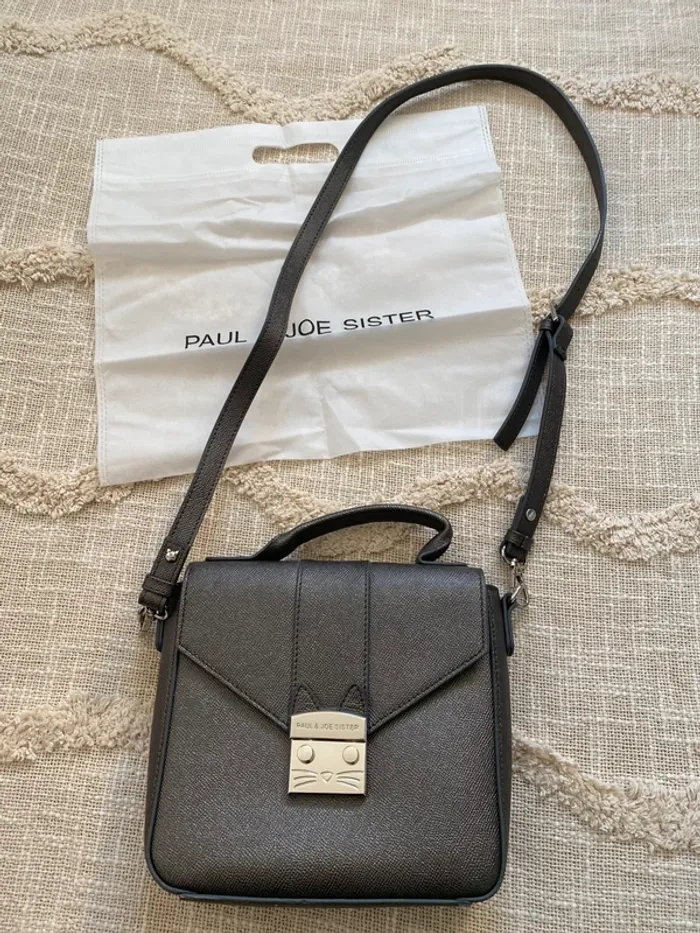 Sac bandoulière gris argenté paul&joe sister