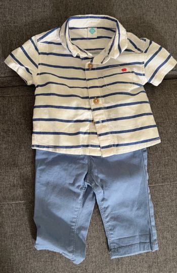 Ensemble chemise, pantalon et gilet