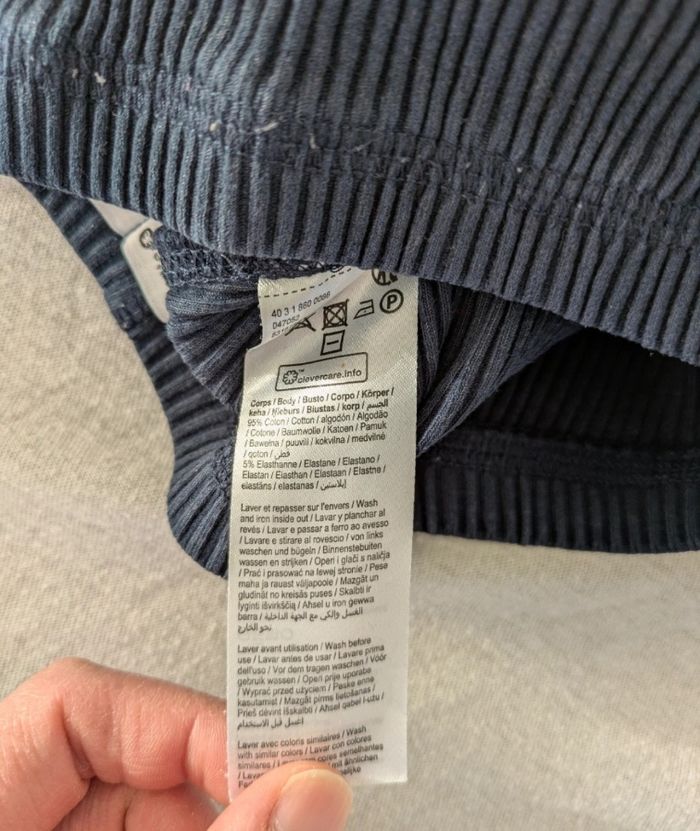 Legging côtelé bleu marine - LuluCastagnette - Taille 4 ans - photo numéro 4