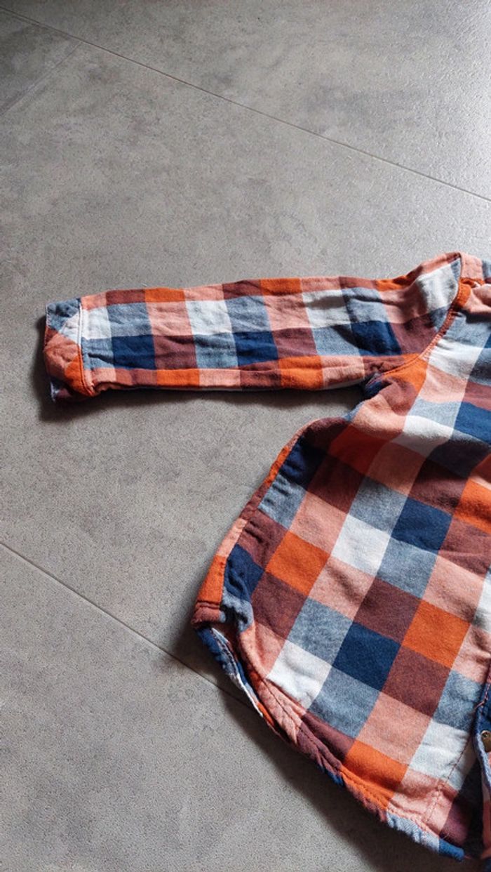 Chemise à carreaux DPAM 18 mois - photo numéro 5