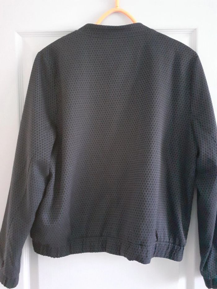 Veste zippée femme bleu marine à motifs taille 42 - photo numéro 12