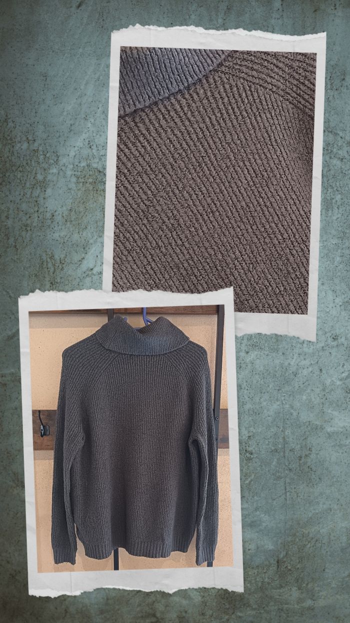 Pull col roulé en laine M