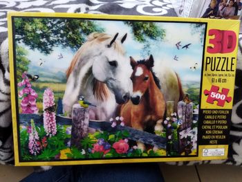 puzzle 3d cheval et poulain