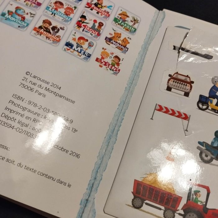 Livre ma baby encyclopédie Larousse Les transports avec puzzle - photo numéro 4