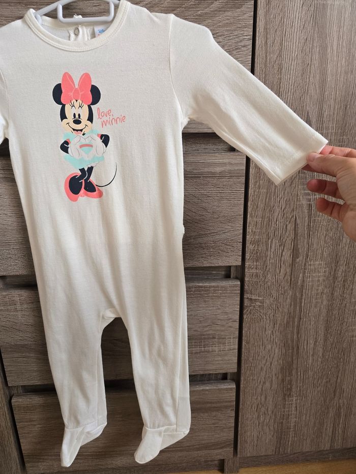 Vêtement Bébé Fille - Pyjama Minnie - Disney - 9 mois - photo numéro 3