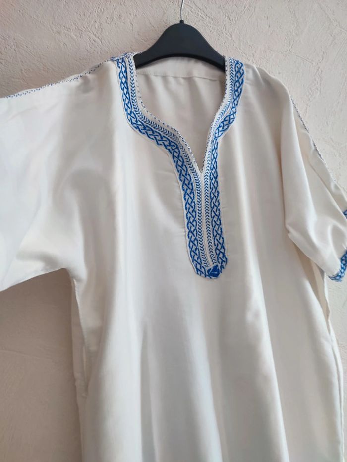 Gandoura ,Djellaba marocaine blanche - Taille 6 ans - photo numéro 3