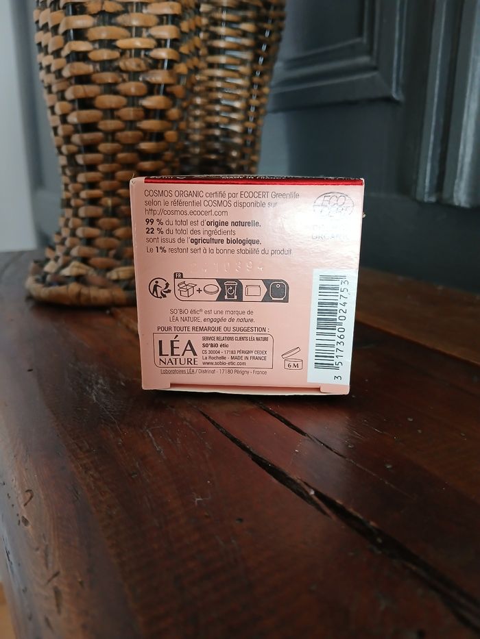 Soin Hydratant lissant éclat Lift' Grenade nuit - So Bio Etic Léa Nature - photo numéro 3