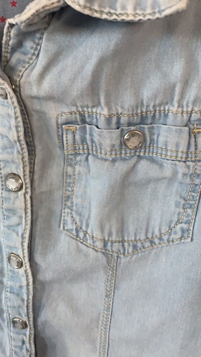 Chemise en jeans Okaïdi taille six ans - photo numéro 2