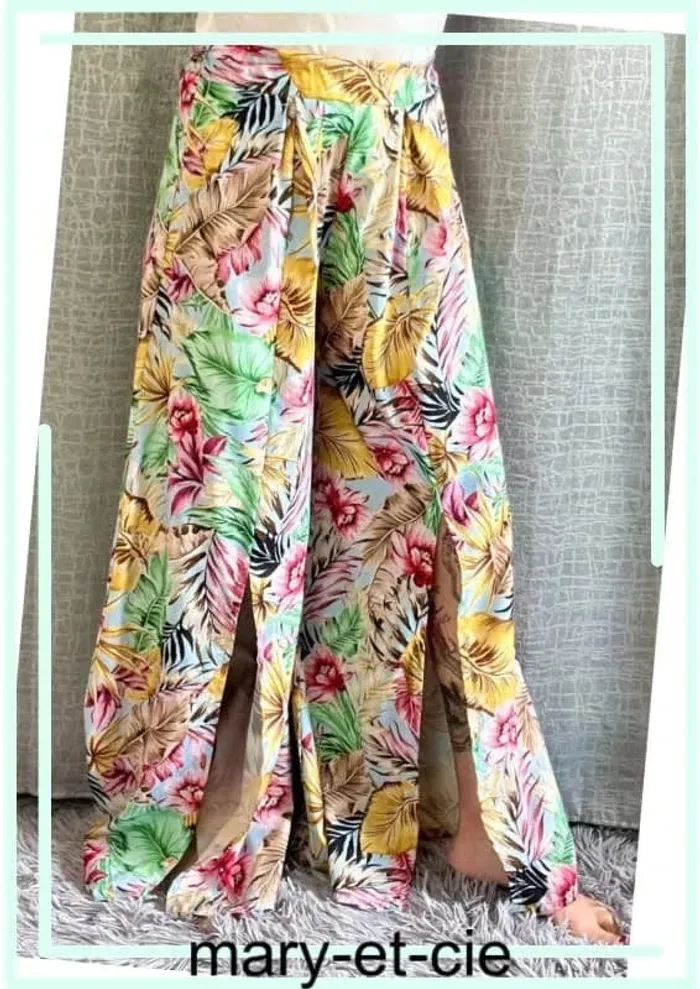 SOLDE - Pantalon fluide taille élastique taille S - photo numéro 2