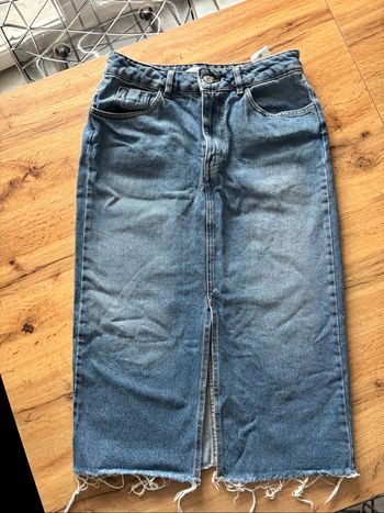 Jupe jean mi longue bleu femme Promod taille 38
