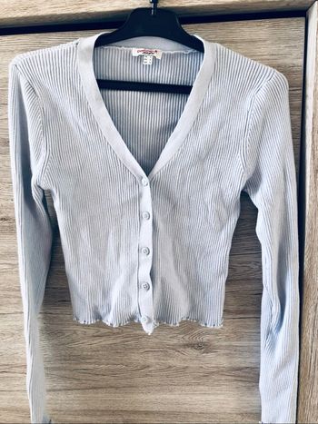 Gilet bleu ciel de chez Jennyfer taille L