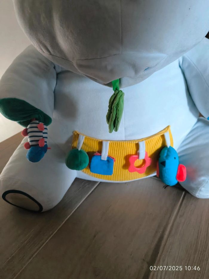 Peluche géante d'activités Axel l'hippo Oxybul - photo numéro 2