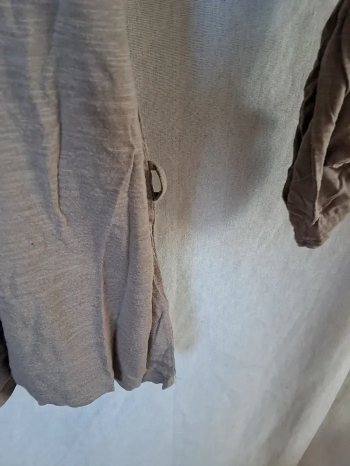 Tee shirt blouse manches longues retroussables - photo numéro 3