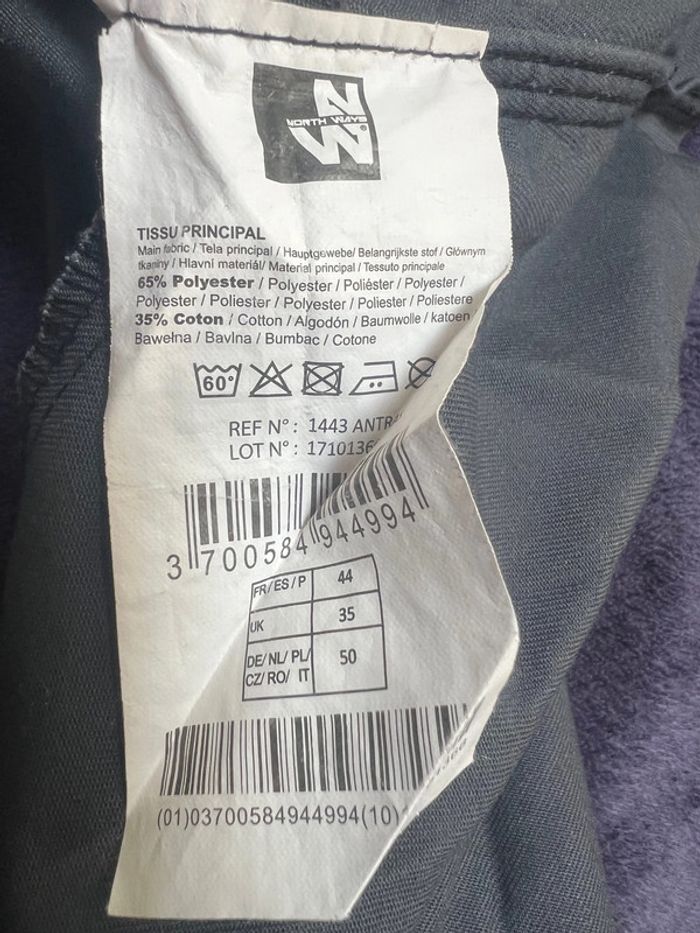 pantalon de travail north ways taille 44 l - photo numéro 6