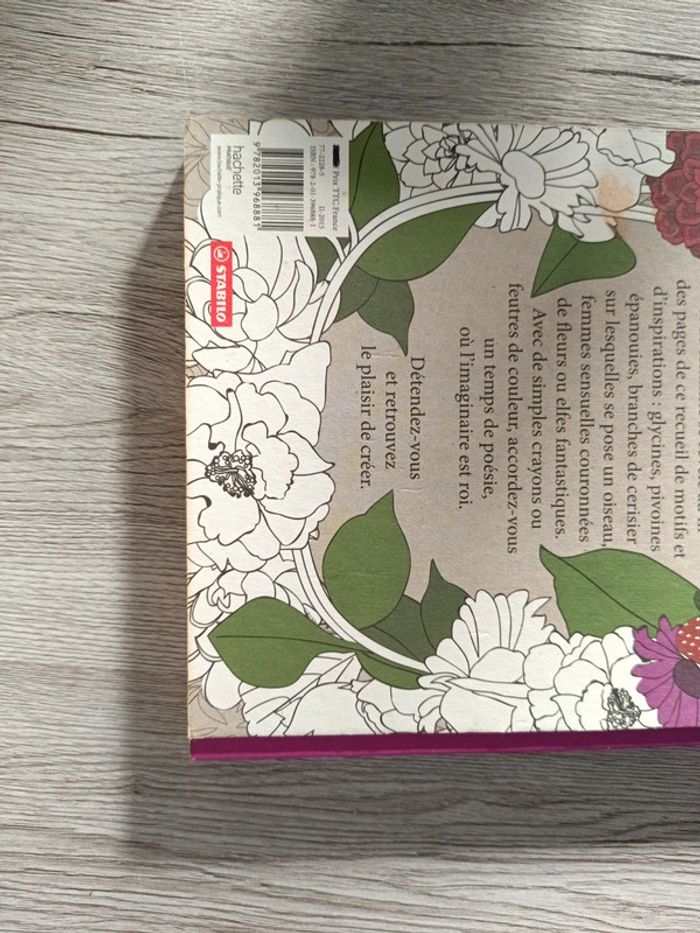 Art therapie coloriage fleurs jamais servi - photo numéro 6