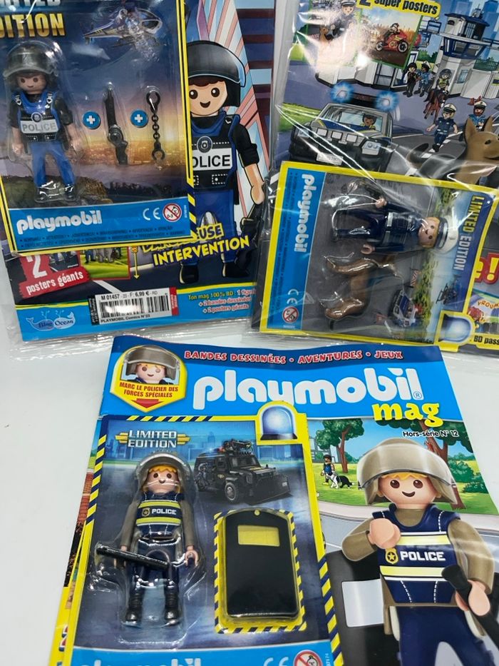 Lot de 3 magazines livres d'activité Playmobil Police Neuf - photo numéro 3