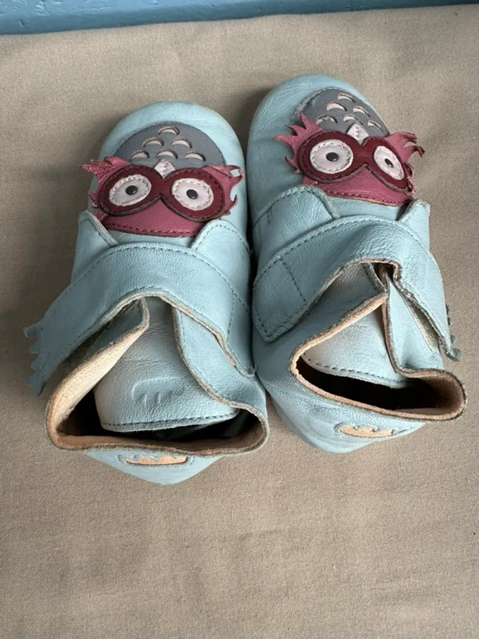 Chaussons gris EZPZ easy peasy hiboux 25 - photo numéro 7